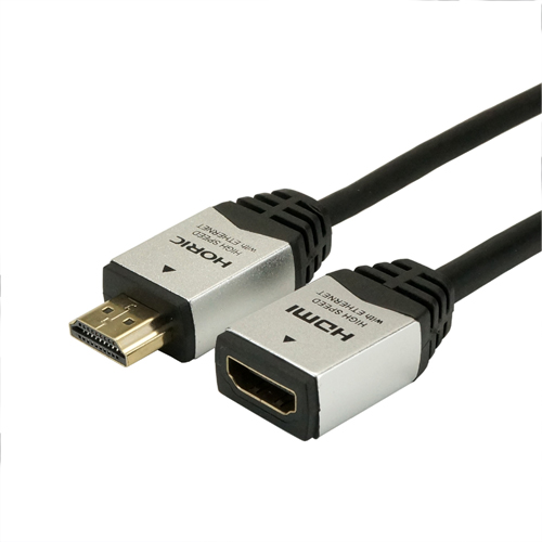 HORIC HDFM30-121SVX5 [【5個セット】 HDMI延長ケーブル 3m シルバー]