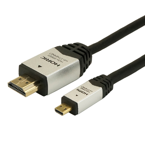 【5個セット】 HORIC HDMI MICROケーブル 3m シルバー HDM30-041MCSX5