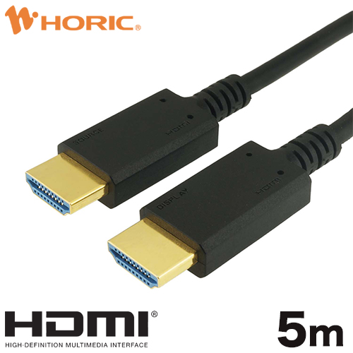 HORIC 光ファイバー HDMIケーブル 5m ブラック HDM50-624BK