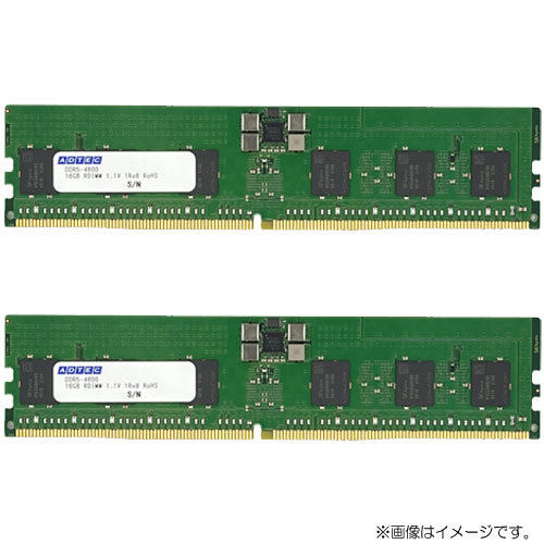 ADS4800D-R64GDATW [64GB×2枚組 DDR5-4800 (PC5-38400) ECC Registered DIMM 80bit 2Rx4 288pin]