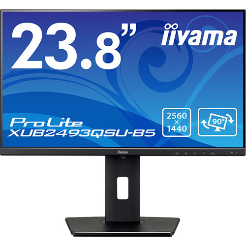 イーヤマ ProLite XUB2493QSU-B5 [23.8型液晶ディスプレイ/2560×1440/HDMI、DisplayPort/IPS/昇降/回転]