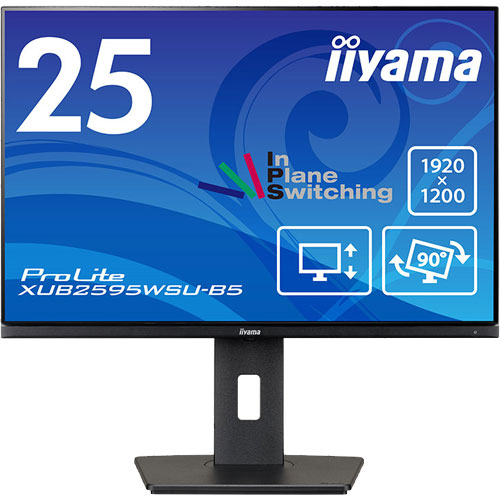 イーヤマ ProLite XUB2595WSU-B5 [25型液晶ディスプレイ/1920×1200/D-sub、HDMI、DisplayPort/昇降/回転]