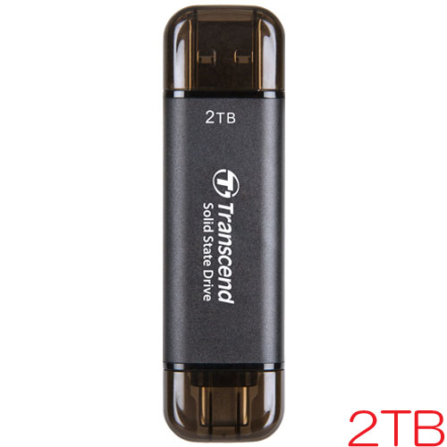 トランセンド TS2TESD310C [2TB スティック型SSD ESD310 USB 3.2 Gen 2 Type-A/Type-C USB OTG対応 5年保証]