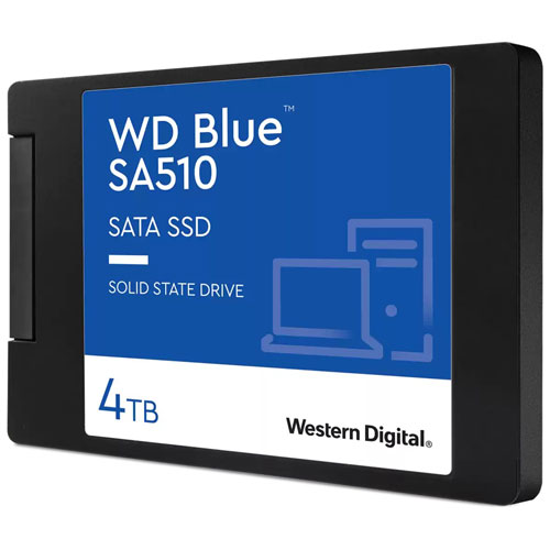 ウエスタンデジタル WDS400T3B0A [WD Blue SA510 SATA SSD（4TB 2.5インチ 7mm厚 SATA 6G 600TBW 5年保証）]