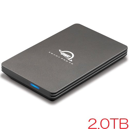 OWC OWCTB3ENVPFX02 [2.0TB ポータブルSSD ENVOY Pro FX Thunderbolt 3 / USB 3.2、耐衝撃、IP67 3年保証]