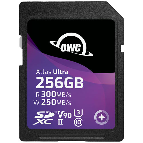 OWC OWCSDV90U0256 [256GB SDXCカード Atlas Ultra SD V90 Class 10、UHS-II U3、V90 対応 3年保証]