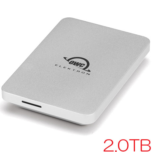 OWC OWCENVPK02 [2.0TB ポータブルSSD ENVOY Pro Elektron USB 3.2 Type-C、耐衝撃、IP67 防塵・防水 3年保証]