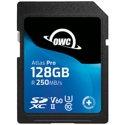 OWCSDV60P0128 [128GB SDXCカード Atlas Pro SD V60 Class 10、UHS-II U3、V60 対応 3年保証]