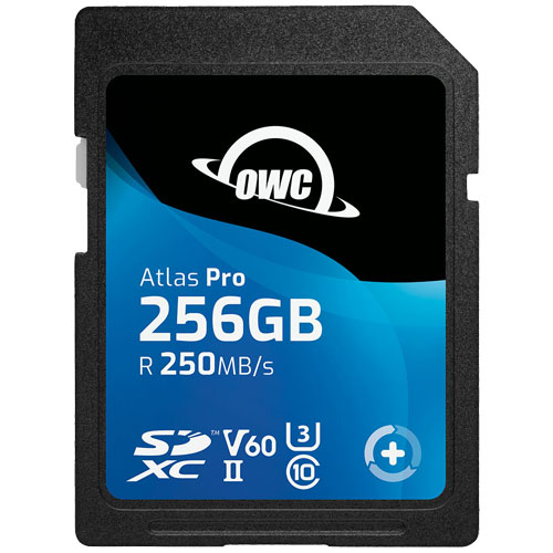 OWC OWCSDV60P0256 [256GB SDXCカード Atlas Pro SD V60 Class 10、UHS-II U3、V60 対応 3年保証]