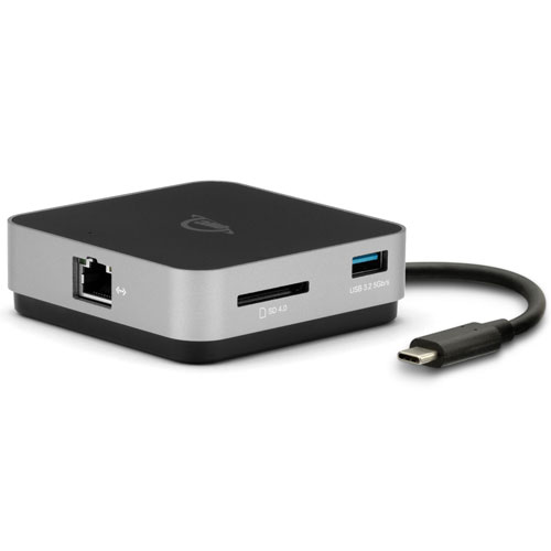 OWC OWCTCDK6P2SG [USB-C Travel Dock E (USB PD (最大100W)、USB-A x 2、HDMI、SD (UHS-II)、GbE) 2年保証]