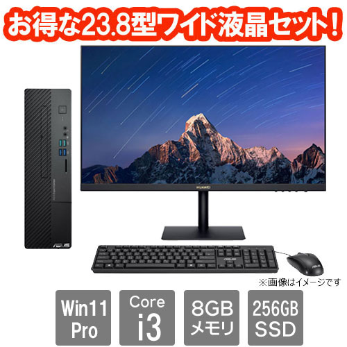 e-TREND|ASUS ☆お得な23.8型ワイド液晶セット☆D700SC-I3BLK [ASUS