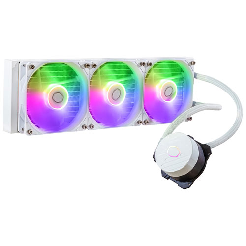 クーラーマスター MLW-D36M-A18PZ-RW [MasterLiquid 360L Core ARGB White CPU Liquid Cooler]