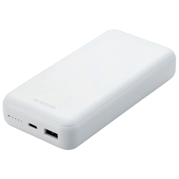 DE-C34-20000WH [モバイルバッテリー/20000mAh/20W/A×1/C×1/ホワイト]