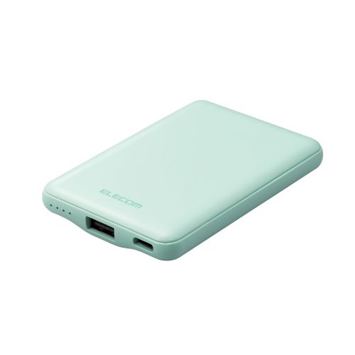 DE-C37-5000GN [モバイルバッテリー/12W対応/5000mAh/グリーン]