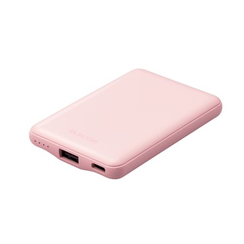 エレコム DE-C37-5000PN [モバイルバッテリー/12W対応/5000mAh/ピンク]