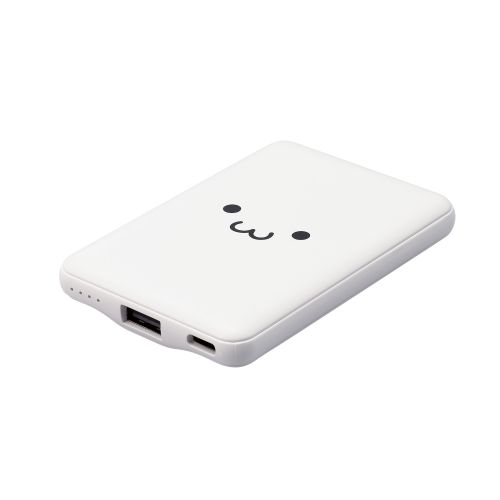 エレコム DE-C37-5000WF [モバイルバッテリー/12W対応/5000mAh/ホワイトフェイス]