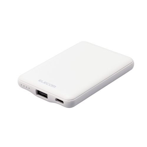 エレコム DE-C37-5000WH [モバイルバッテリー/12W対応/5000mAh/ホワイト]