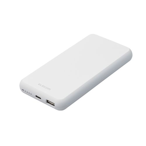 エレコム DE-C38-10000WH [モバイルバッテリー/薄型/15W/10000mAh/ホワイト]
