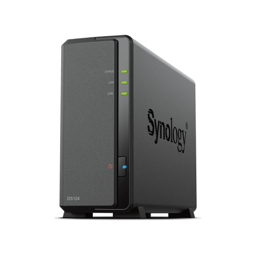 Synology DS124 [DiskStation 1ベイ NAS 4コア64bit CPU 1GBメモリ SATA対応]
