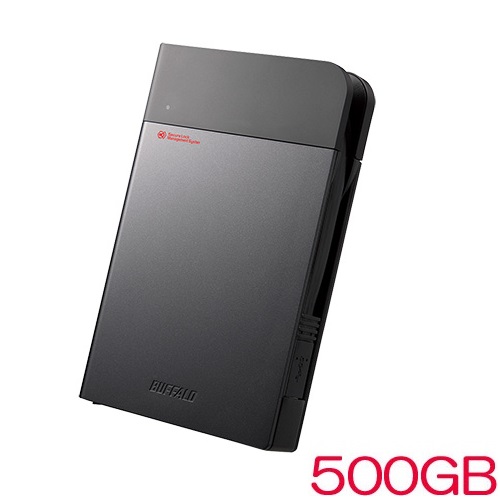 バッファロー SSDS-PZ500U3 [法人向け HW暗号化ポータブルSSD 500GB]