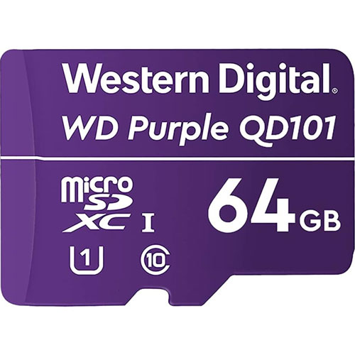 ウエスタンデジタル WDD064G1P0C [WD Purple SC QD101 Ultra Endurance microSDXC（64GB UHS-I U1 Class10 32TBW 3年保証）]