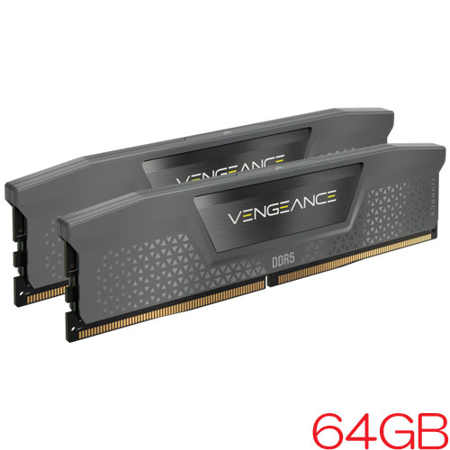 コルセア CMK64GX5M4B6000Z36 [VENGEANCE DDR5 PC5-48000 (6000MHz) 16GB 4枚組 CL36-36-36-76 1.35V For AMD]