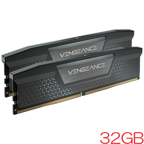 コルセア CMK32GX5M2B6000Z30 [VENGEANCE DDR5 PC5-48000 (6000MHz) 16GB 2枚組 CL30-36-36-76 1.40V For AMD]