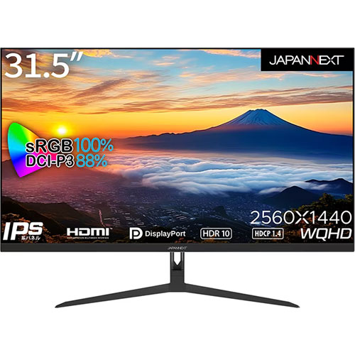 JAPANNEXT JN-IPS3150WQHDR [液晶ディスプレイ/31.5型/2560×1440/ブラック]