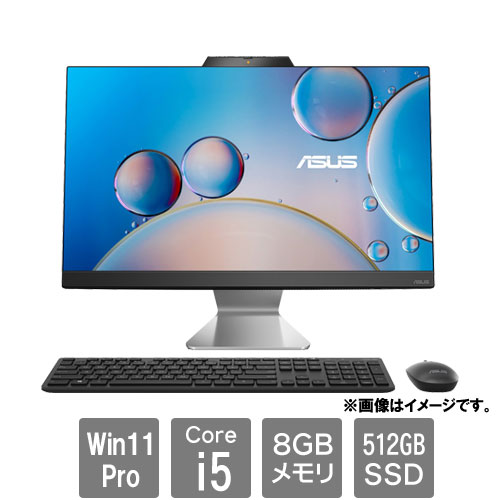 ASUS AiO E3402 E3402WBAK-BA344X [ASUS AiO E340 (Core i5-1235U 8GB SSD512GB 23.8 Win11Pro ブラック)]