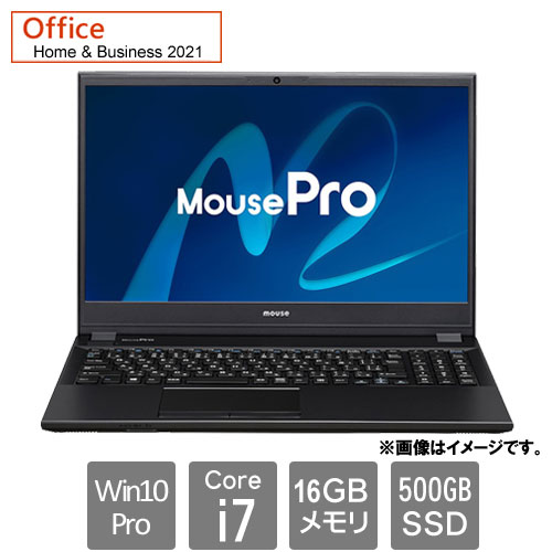 MCJ L5I7U01BKAAAW101BEC-BPQD [ノートPC MousePro L5-I7U01BK-A(i7 16GB SSD500GB 15.6FHD Win10P HB2021 3Y)]