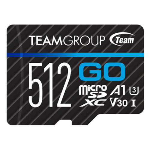 GO 4K Micro SDXC UHS-I TGUSDX512GU303 [Team GO Card Micro SDXC 512GB UHS-I U3 R/W up to 100/50MB/s]