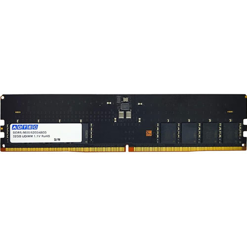 アドテック ADS5600D-32G [32GB DDR5-5600 (PC5-44800) Unbuffered DIMM 288pin]
