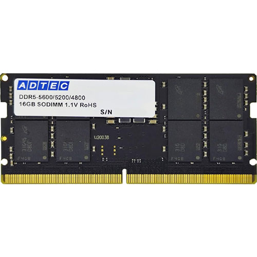アドテック ADS5600N-H16G [16GB DDR5-5600 (PC5-44800) SO-DIMM 262pin]