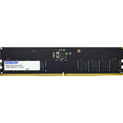アドテック ADS5600D-H16G [16GB DDR5-5600 (PC5-44800) Unbuffered DIMM 288pin]