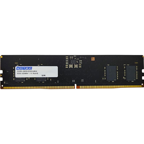 アドテック ADS5600D-X8G [8GB DDR5-5600 (PC5-44800) Unbuffered DIMM 288pin]