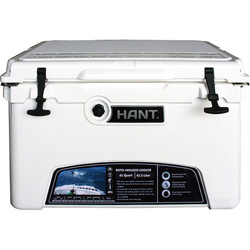 HANT クーラーボックス ホワイト 45QT HAC45-WH