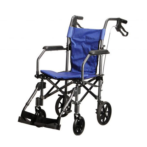 HLP09020-B [ハンディライトプラス ブルー 折りたたみ式車椅子 軽量/コンパクト]