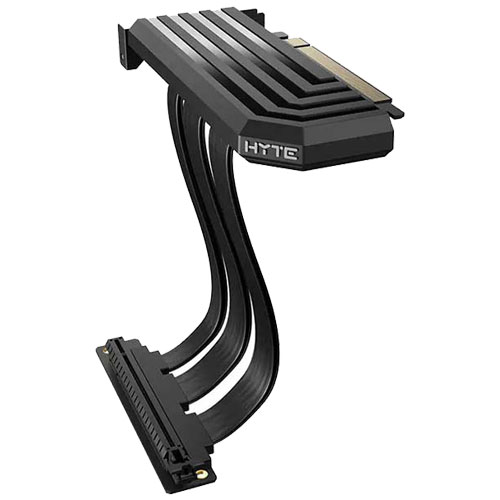 e-TREND｜HYTE PCIE40 4.0 Luxury Riser Cable BLACK [PCIe 4.0 x16