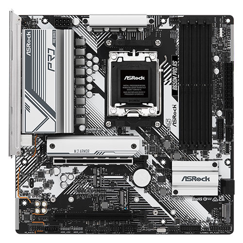 ASRock B650M Pro RS [マザーボード AMD B650/Socket AM5/DDR5/2.5GbE/Micro ATX Thunderbolt AIC対応]