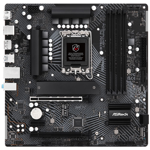 ASRock B760M PG Lightning/D4 [マザーボード Intel B760/LGA1700/DDR4/Micro ATX Thunderbolt AIC対応]