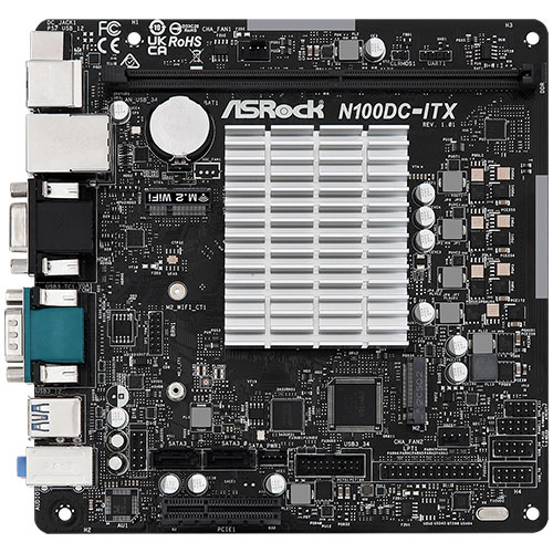 ASRock N100DC-ITX [マザーボード Intel N100 オンボード/DDR4/DC電源/Mini-ITX]