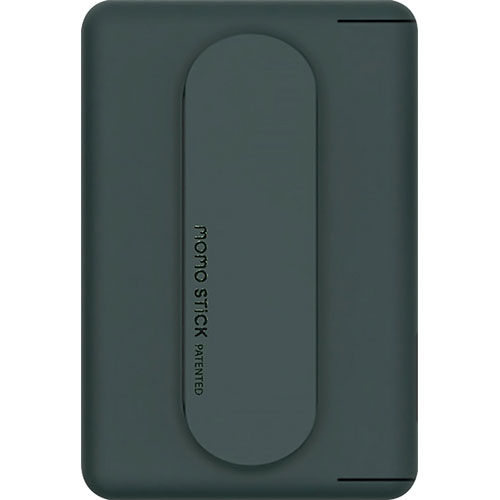 MOMOSTICK(モモスティック) MOMO STICK Mag Card Grip MagSafe対応カードケース付きグリップスタンド ダークグリーン MMS25295