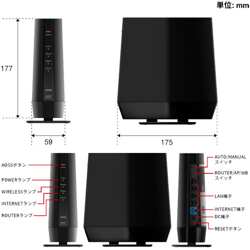 WSR-5400AX6P/DBK_画像2