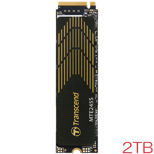 TS2TMTE245S [2TB PCIe SSD 245S M.2(2280) NVMe PCIe Gen4 x4 3D TLC 1200TBW 5年保証]