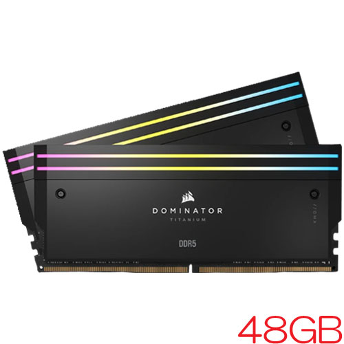 コルセア CMP48GX5M2X7200C36 [DOMINATOR TITANIUM RGB DDR5 PC5-57600(7200MHz) 24GB 2枚組 CL36-46-46-116 1.40V]