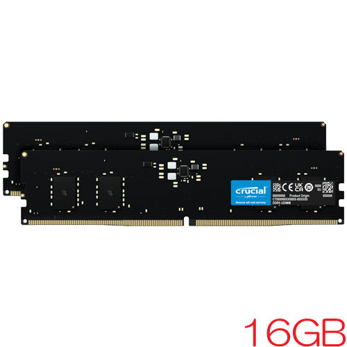 クルーシャル CT2K8G56C46U5 [16GB Kit (8GBx2) Crucial DDR5 5600 (PC5-44800) CL46-45-45 1.1V UDIMM 288pin]