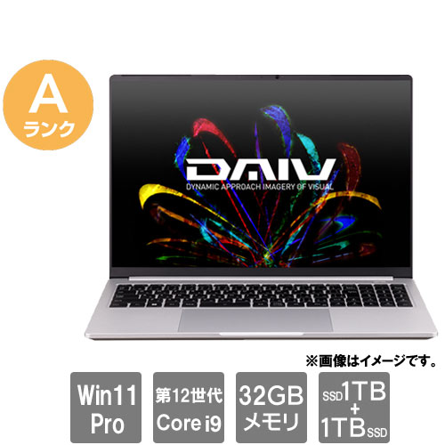 MCJ ★中古パソコン・Aランク★22066H-ADLASW11 [DAIV 6H(i9-12900H 32GB SSD1TB+SSD1TB 16 Win11Pro64)]