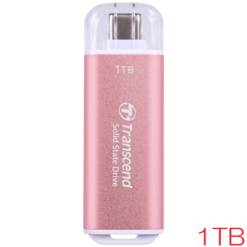 トランセンド TS1TESD300P [1TB スティック型SSD ESD300 USB 3.2 Gen 2 Type-C USB OTG対応 ピンク 5年保証]