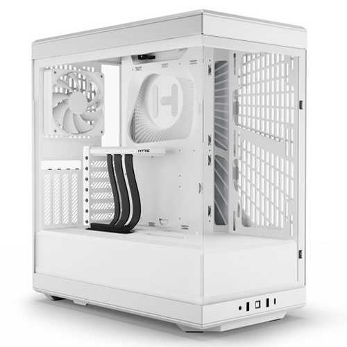 HYTE Y40 Snow White [ATX PCケース ピラーレス式パノラマガラス搭載 PCIe 4.0対応ライザーケーブル付属]