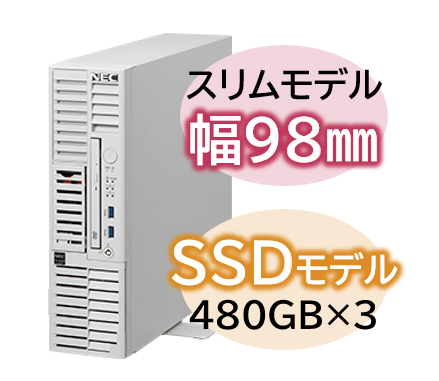 NEC Express5800 NP8100-2887YQFY [T110k-S Xeon4C/16G/SSD 480GB*3/R5/W22]